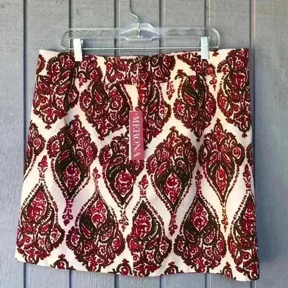 NWT Merona Print Skirt Size 16 - Picture 2 of 3